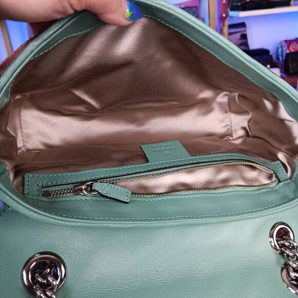 Gucci Marmont Gg Sequin Small Multicolored Rainbow Shoulder Bag w/Dustbag - Picture 13 of 16